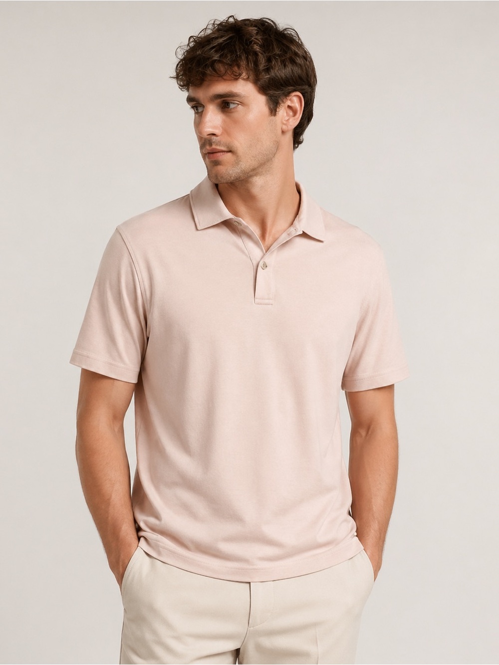 14th & Union Light Pink Polo Shirt